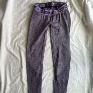 Gymshark Kids Heathered Purple Leggings